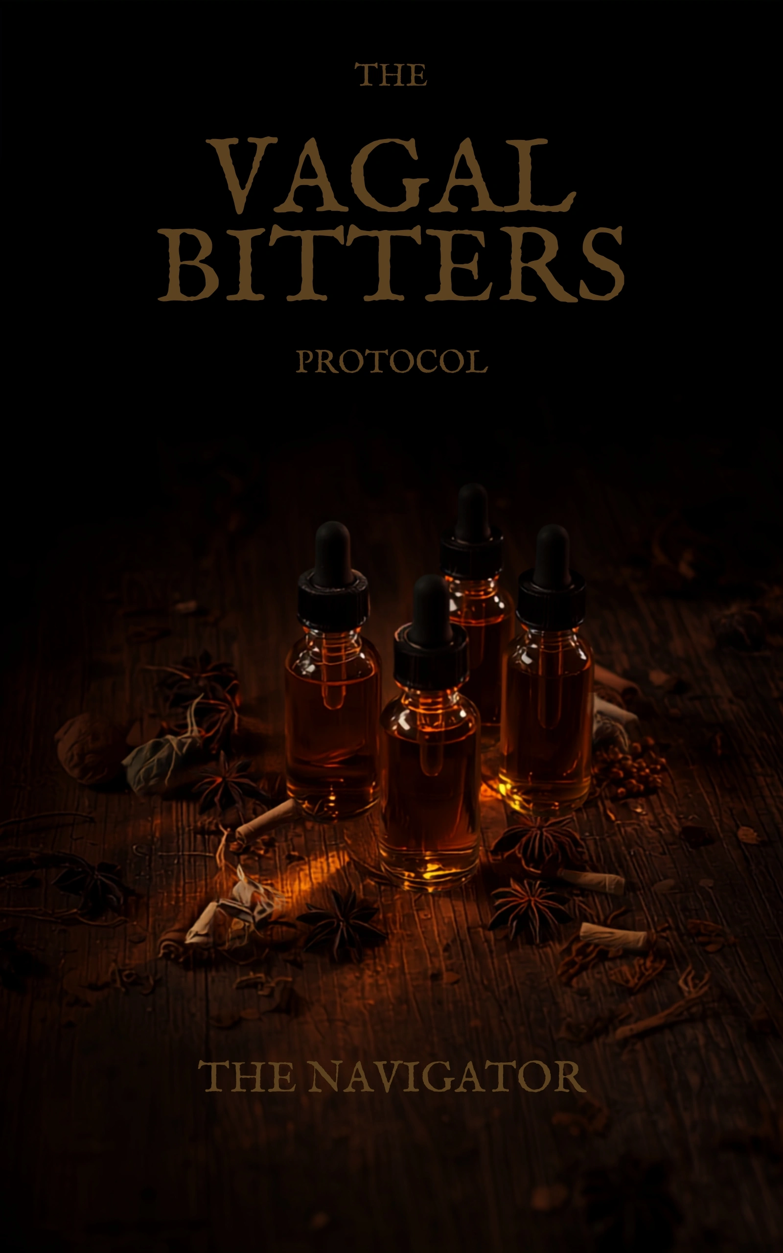The Vagal Bitters Protocol™: A 21-Day Bitter-Receptor Vagal Activation Protocol, Kindle book cover by The Navigator